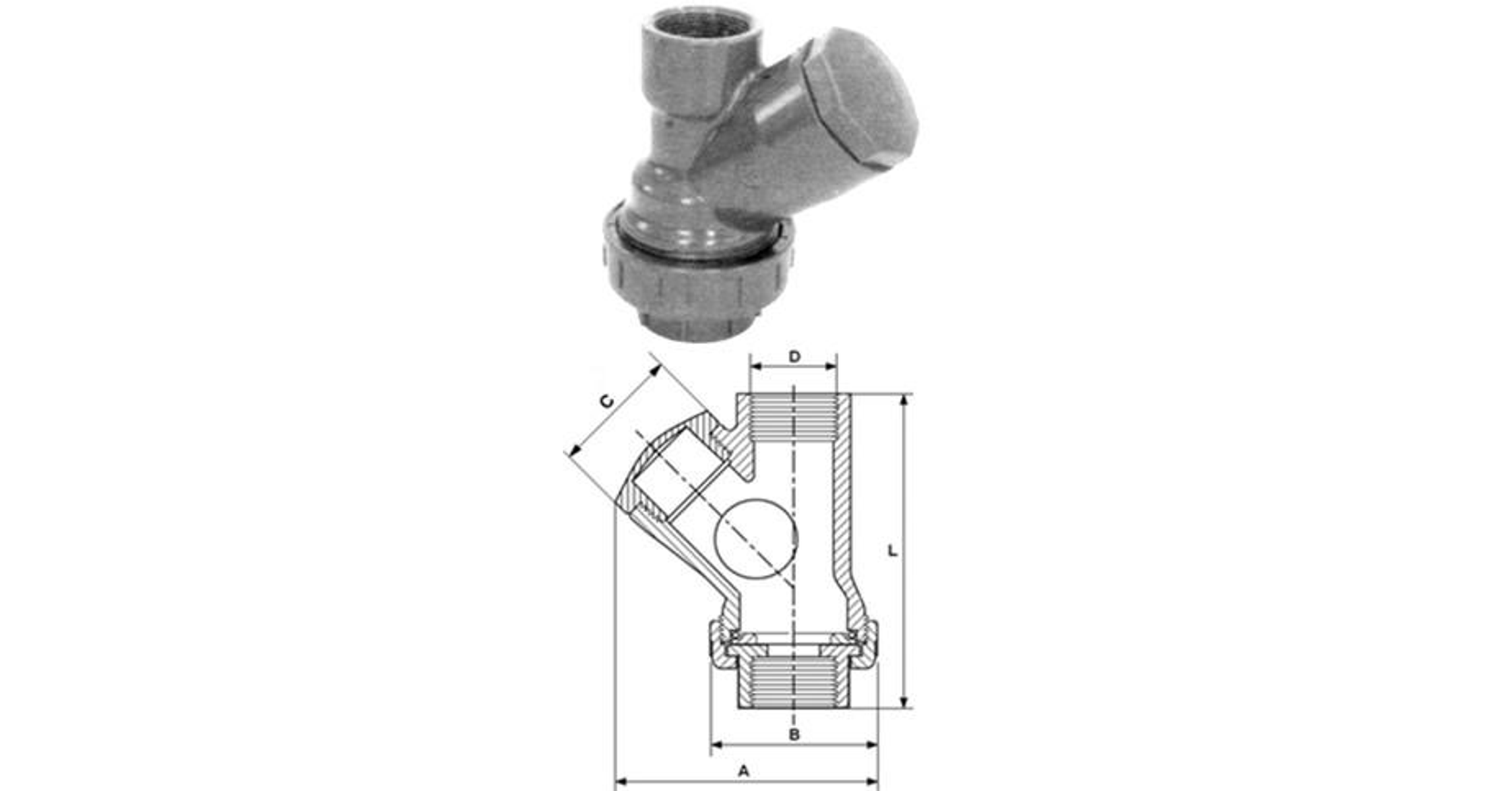 Visszacsap Szelep D50 Mm PVC Ragaszthat Y EPDM Goly s Visszacsap Szelepek